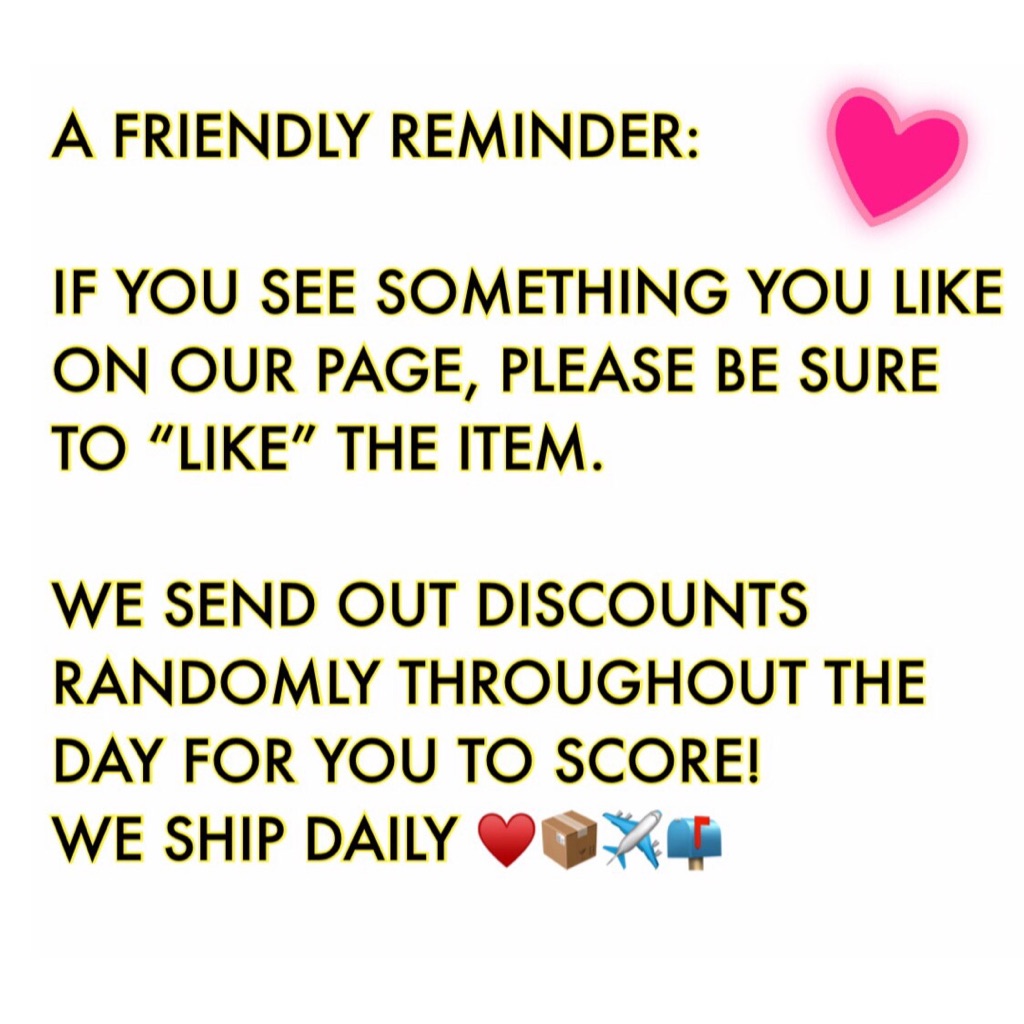 Friendly Reminder!